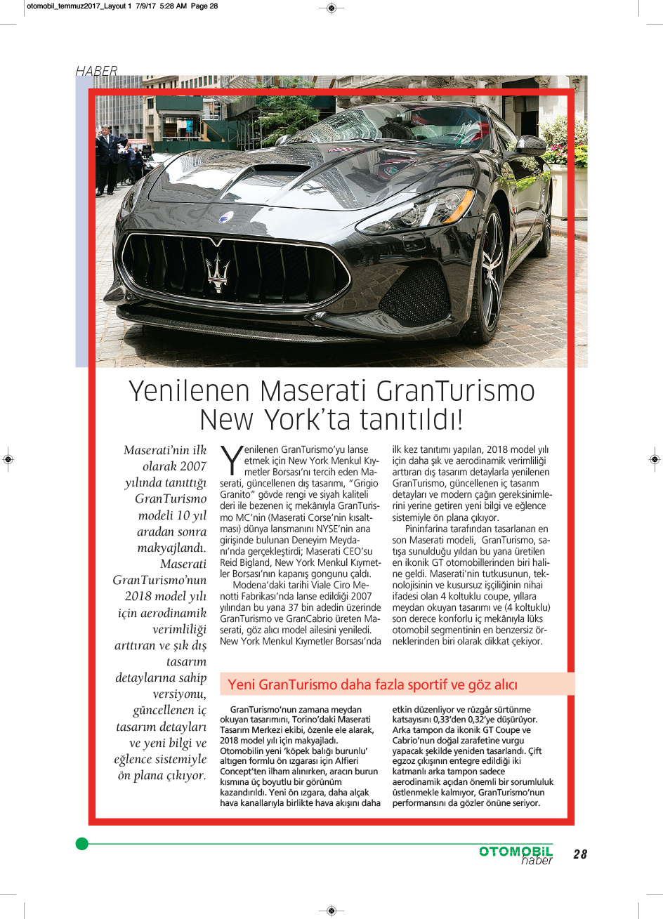 Otomobil Haber Dergisi Temmuz 2017